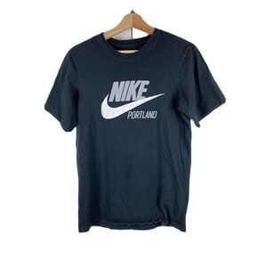 The NIKE TEE Size S Portland Black Cotton T-Shirt